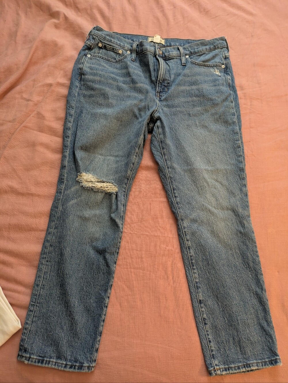 Madewell Classic Distressed Blue Jeans
